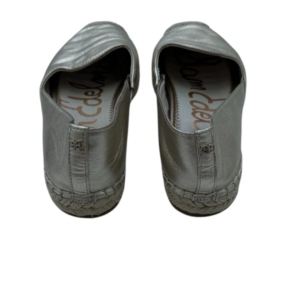 Sam Edelman Khloe Women's Slip-On Shoes Shiny Gold Espadrilles SIZE 7